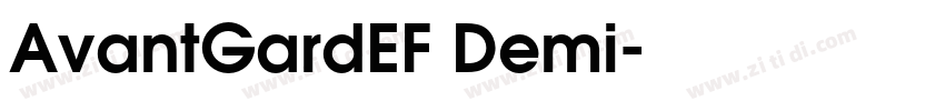 AvantGardEF Demi字体转换 AvantGardEF Demi字体转换